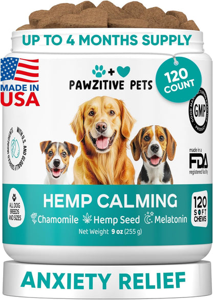 Pawzitive Pets Probiotics for Dogs - Digestive Health Chews with Enzymes