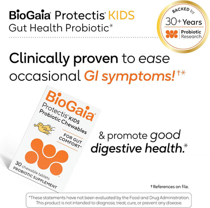 BioGaia Kids Probiotic Chewables – Promote Regularity & Ease Occasional Tummy Troubles