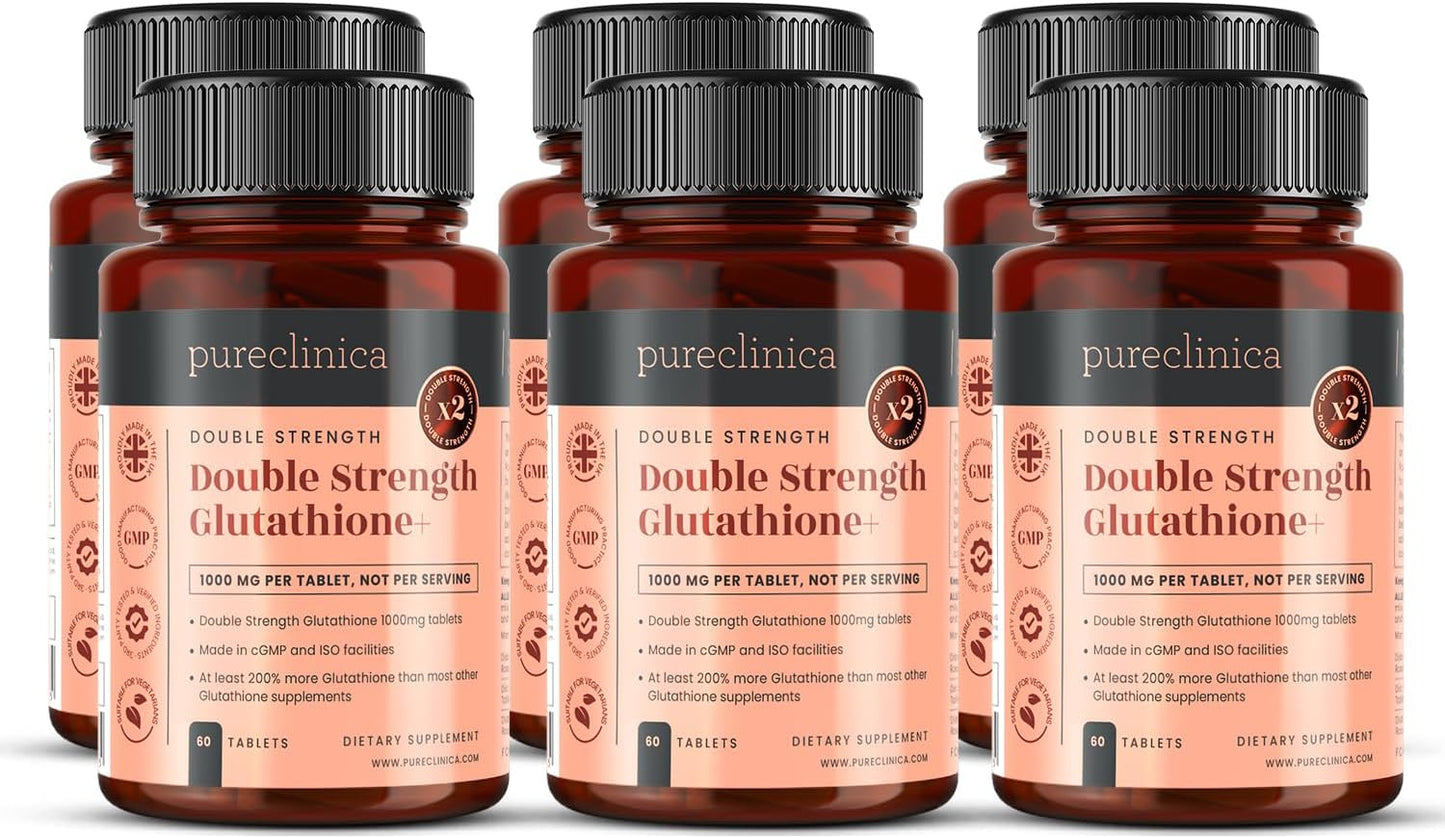 pureclinica Glutathione 1000mg – 120 Tablets (2-Pack) | High Strength with Glutathione, ALA & Vitamin C - görsel 8