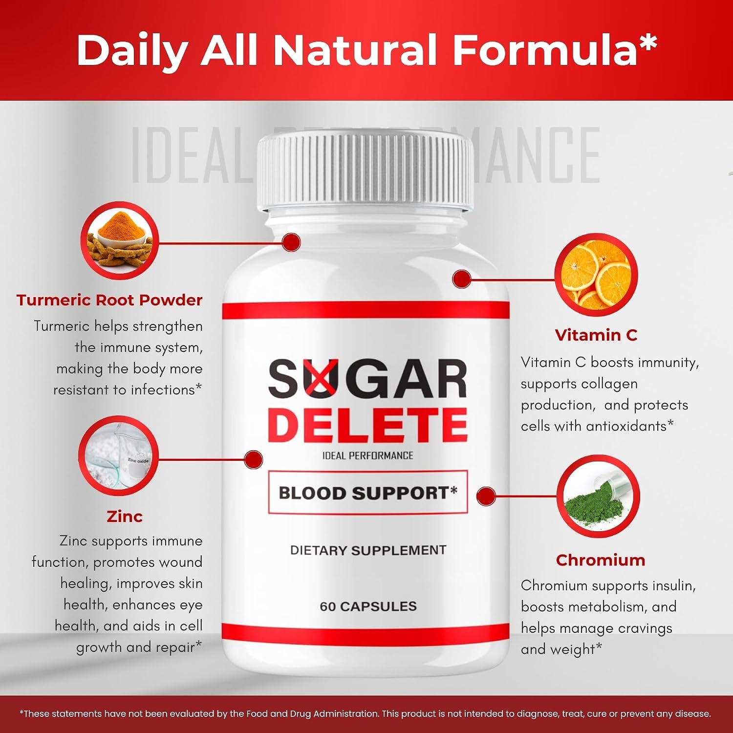 IDEAL PERFORMANCE Sugar Delete Capsules – Blood Sugar Support Supplement (3-Pack) - görsel 6