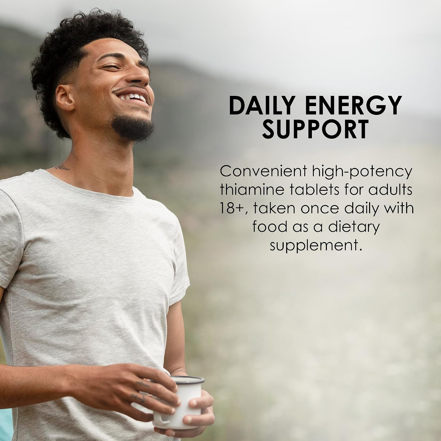 MASON NATURAL Vitamin B1 Thiamine 250 mg, Support Energy, 100 Day Supply | 250 mg high-potency thiamine to support energy production, normal metabolism & nervous system function - görsel 3