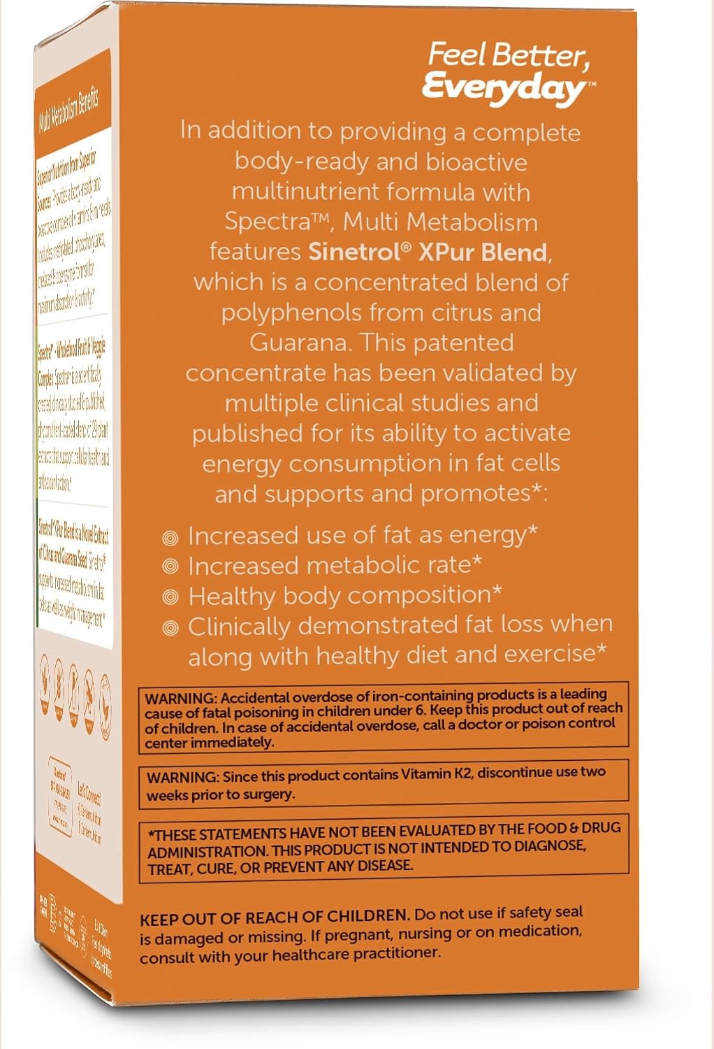 Zahler Multivitamin Metabolism + Weight Management Support with Iron, 60 Capsules - görsel 3