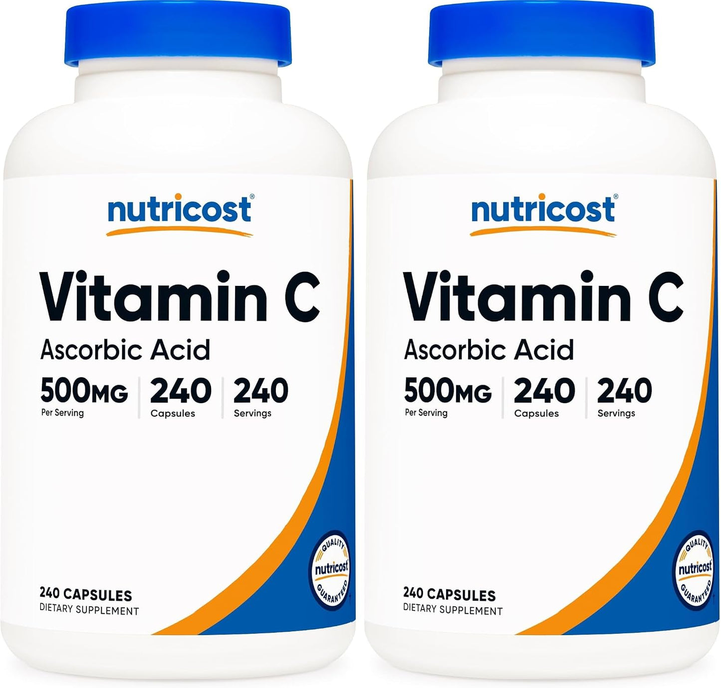 Nutricost Vitamin C 500mg, 240 Capsules, Vegetarian, Gluten-free & Non-GMO - görsel 6