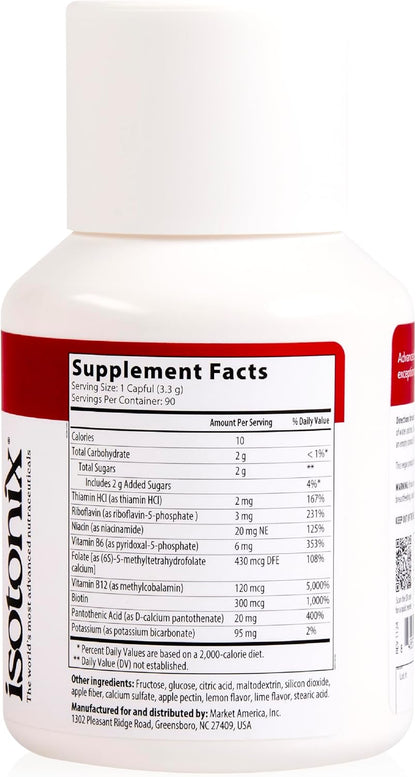 Isotonix Activated B Complex – Vegan B Vitamin Supplement for Energy, Reduction of Tiredness and Fatigue, and Nervous System Function – Isotonic Drinkable Formulation – 90 Servings