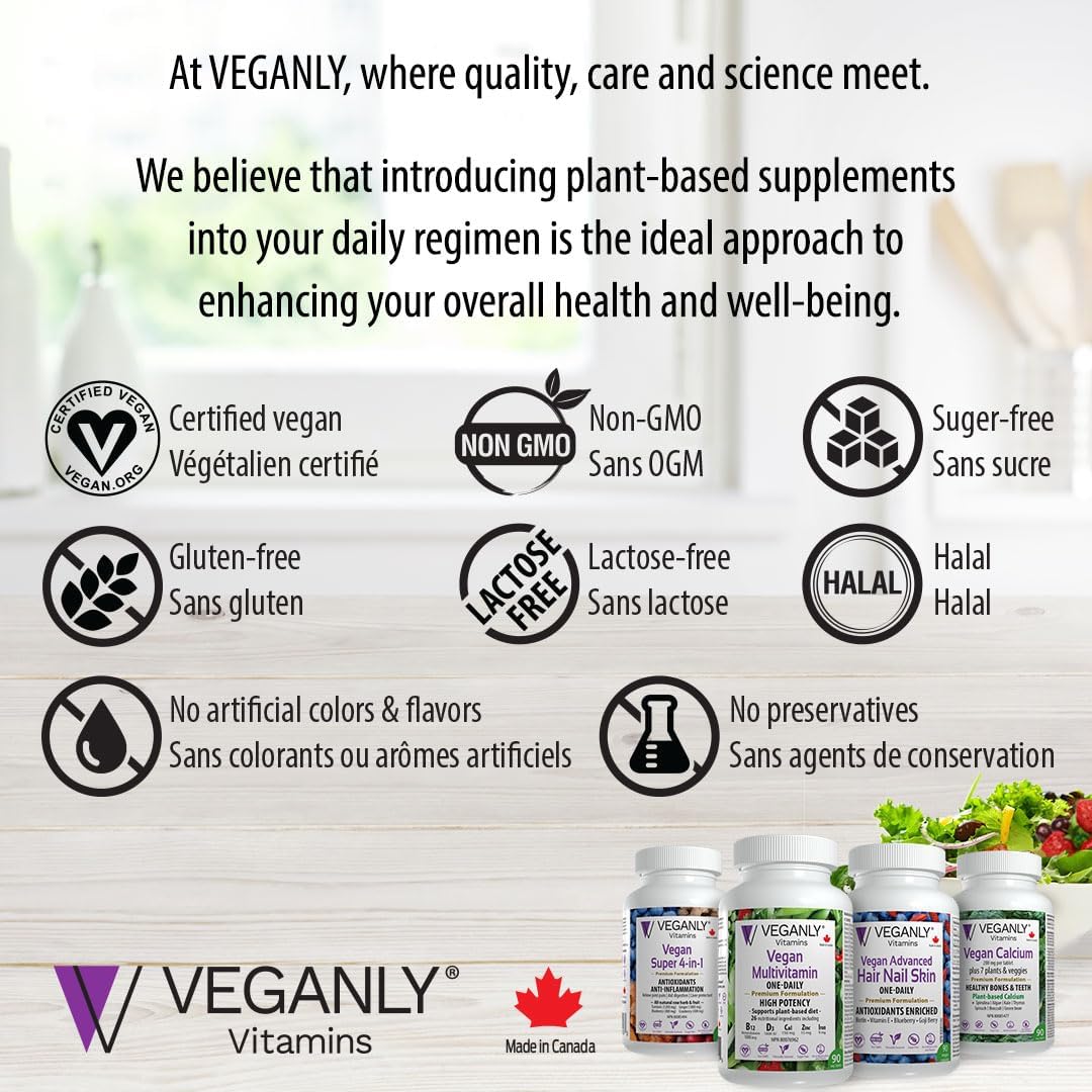 VEGANLY Vegan Multivitamin One-Daily – 90 Tablets - görsel 4