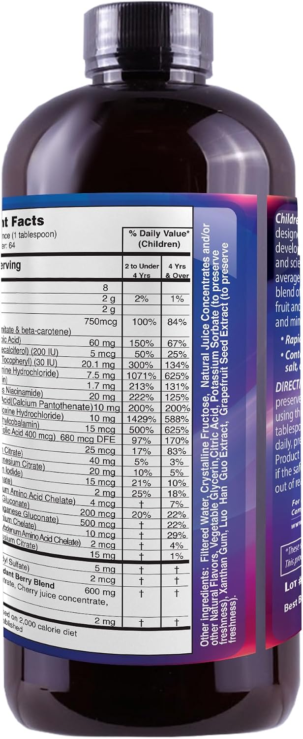 Liquid Children's Super Multivitamins & Minerals 946ml - görsel 3