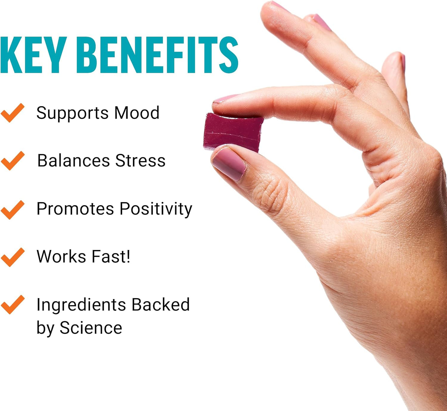 Force Factor Happy Mood Soft Chews - Mood Support Supplement with Magnesium, Saffron & Zembrin, Tropical Flavour, 30 Chews - görsel 2