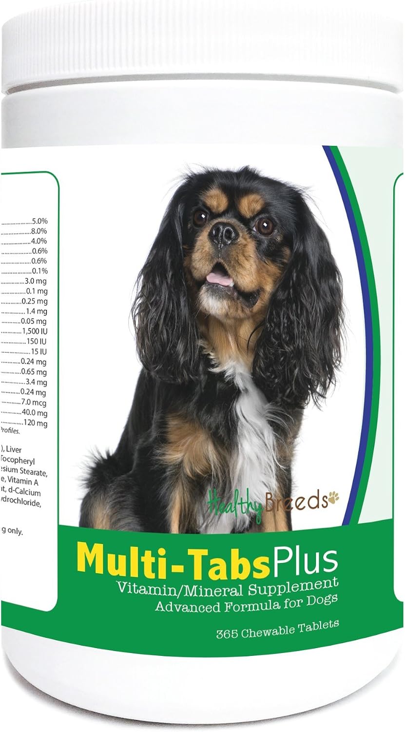 Healthy Breeds Cavalier King Charles Spaniel Multi-Tabs Plus Chewable Tablets 365 Count - görsel 1