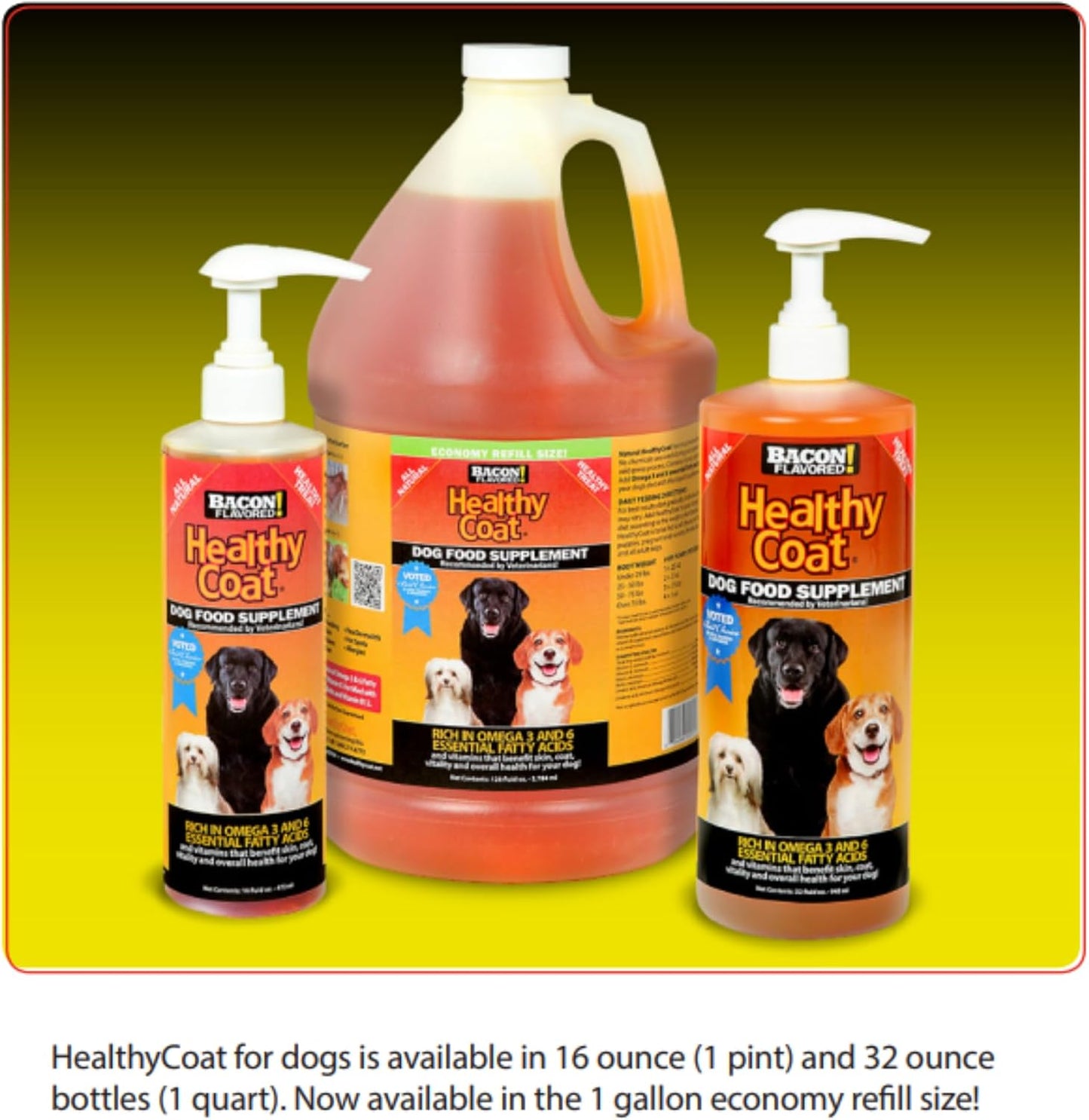 HealthyCoat Dog Food Supplement - Quart - Supports Healthy Skin & Coat, Immune System, and Joint Health - görsel 2