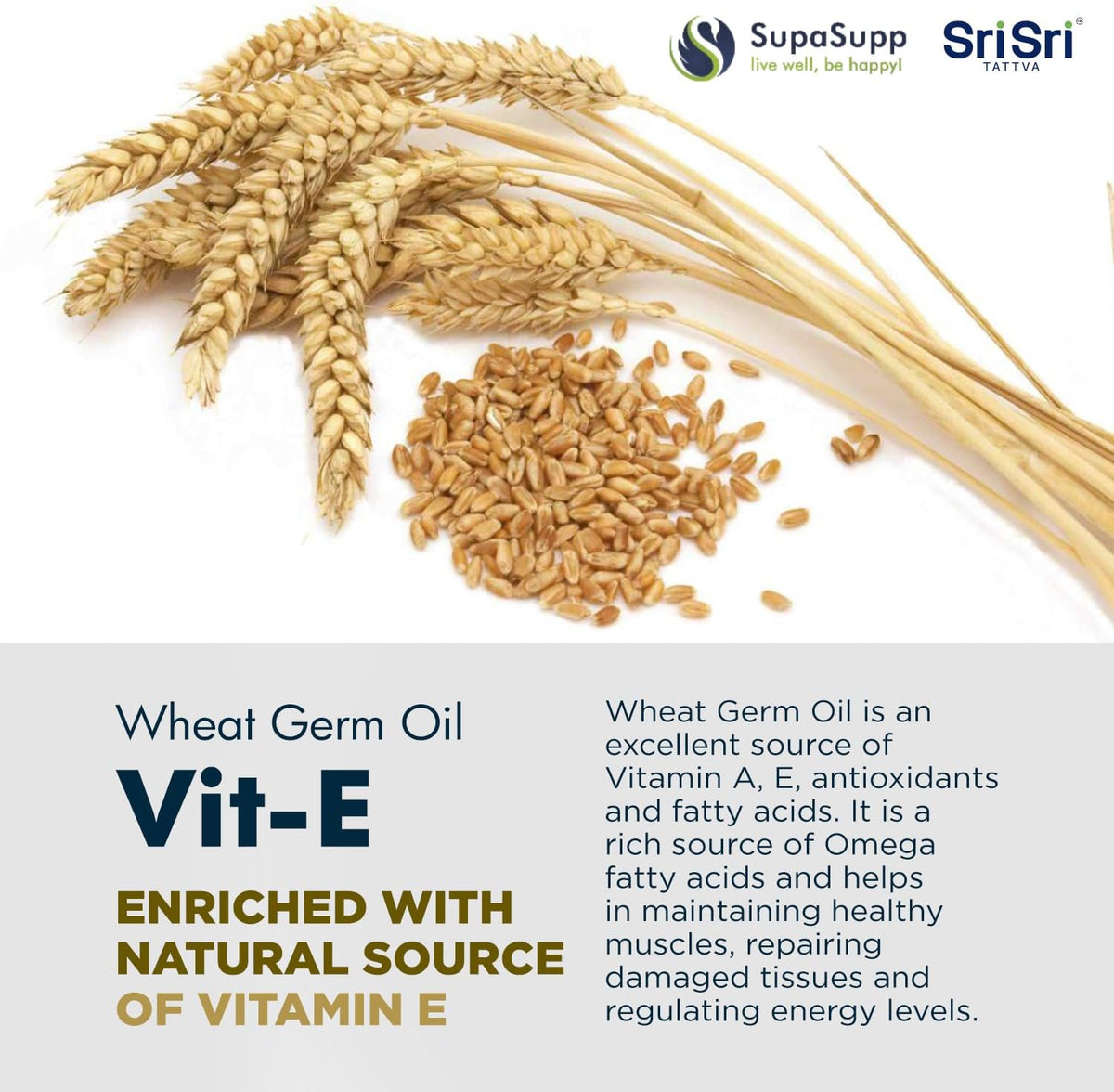 SRI SRI TATTVA VIT-E Wheat Germ Oil, 500mg (60 Capsules) - görsel 5