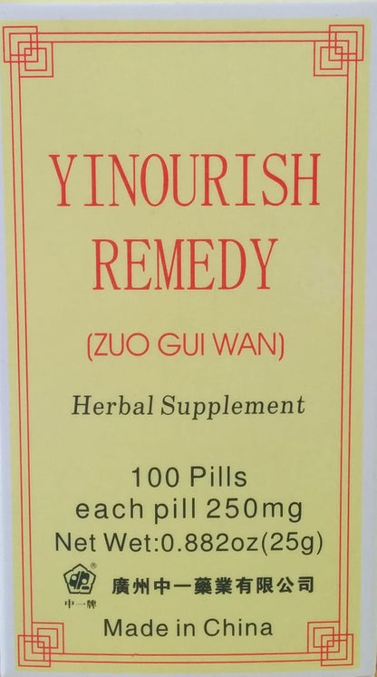 Yinourish Remedy (Zuo GUI Wan) 100 Pills, 250mg