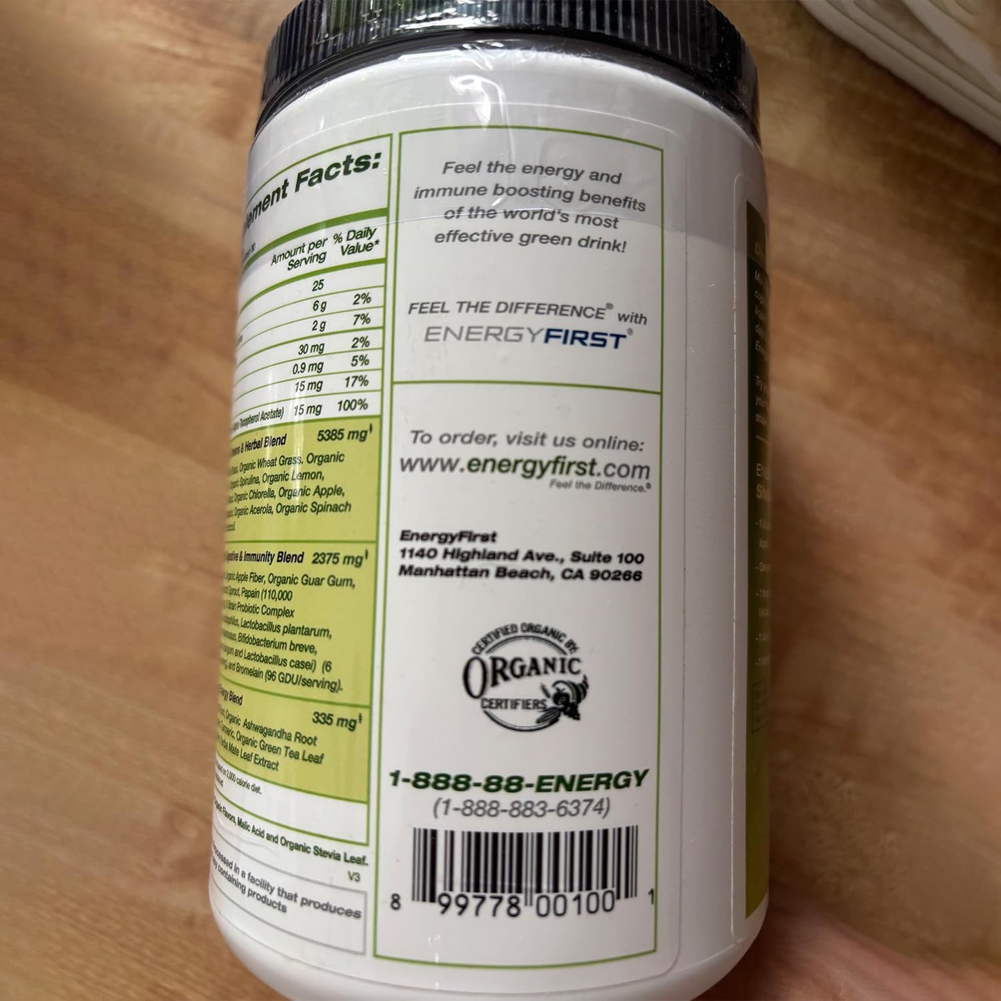EnergyFirst Greenergy Organic Superfood Powder - görsel 4