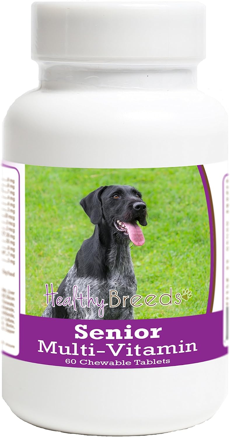 Healthy Breeds German Wirehaired Pointer Senior Dog Multivitamin Tablets, 60 Count - görsel 1