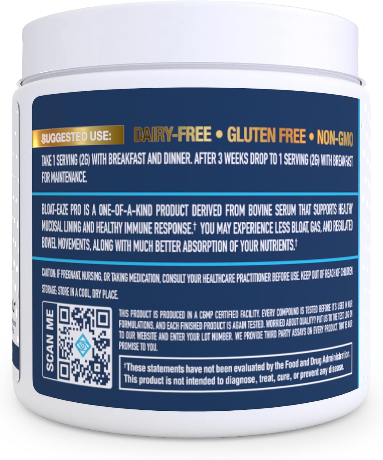 NuEthix Formulations Bloat Eaze Pro – Gut Barrier Support Food Supplement, 60 Servings - görsel 3