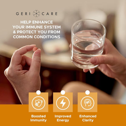 GeriCare One-Daily Multivitamin with Minerals – High-Potency Food Supplement for Men & Women, 200 Tablets