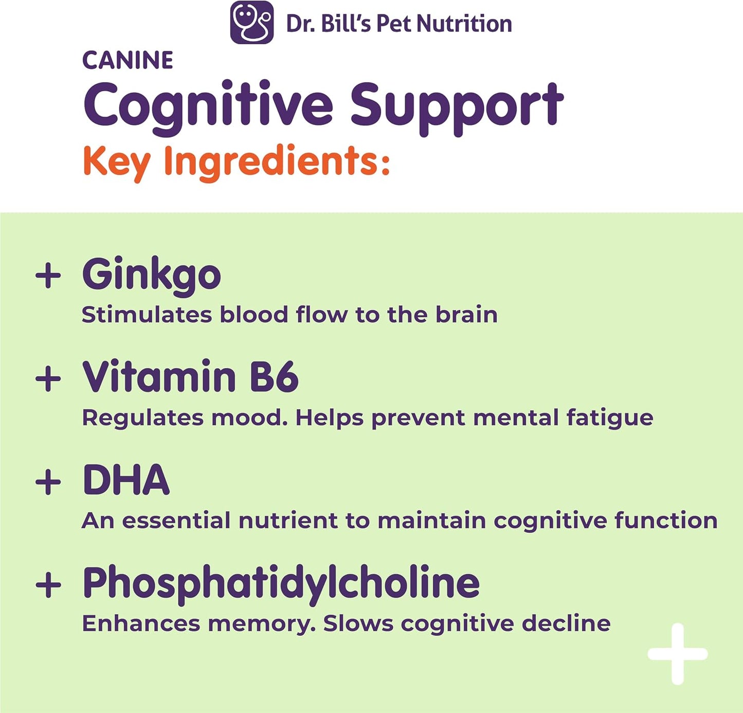Dr. Bill’s Canine Cognitive Support Supplement for Adult, Senior & Elderly Dogs - görsel 4