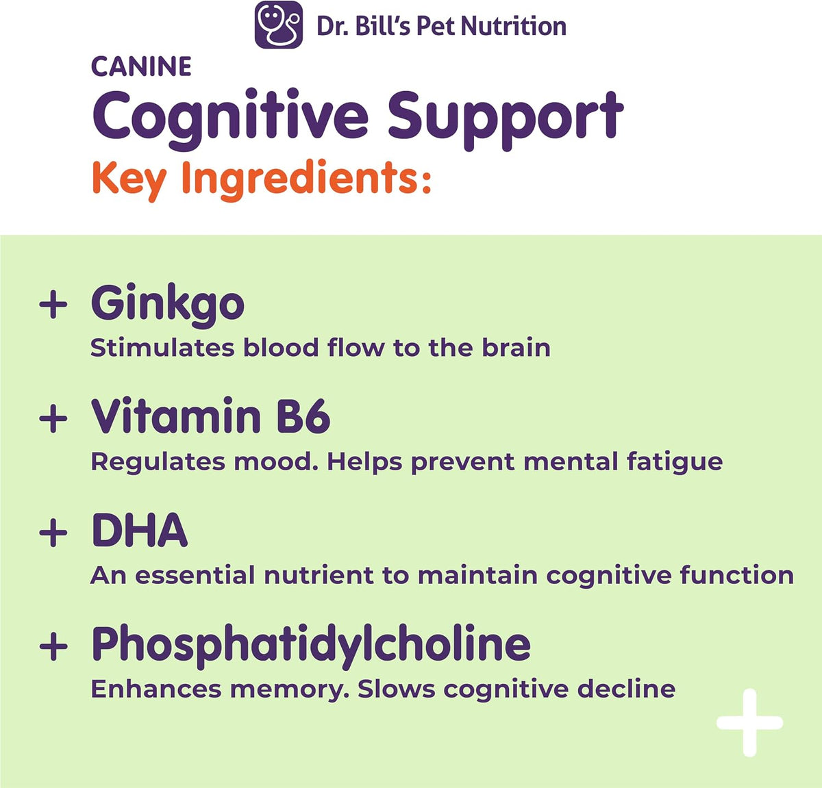 Dr. Bill’s Canine Cognitive Support Supplement for Adult, Senior & Elderly Dogs - görsel 4