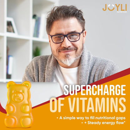 Joyli Superfruit Gummies – Sugar-Free Multivitamin Gummies for Adults with Goji, Elderberry, Vitamins A, C, D & E