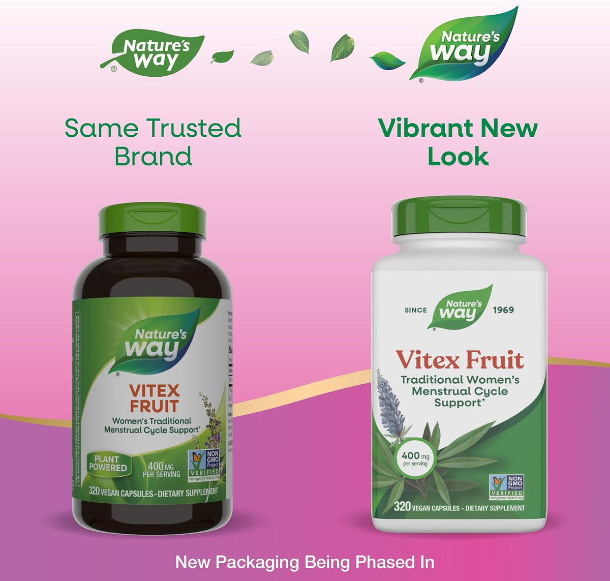 Nature's Way Vitex Fruit, Traditional Menstrual Support, 320 Capsules - görsel 2