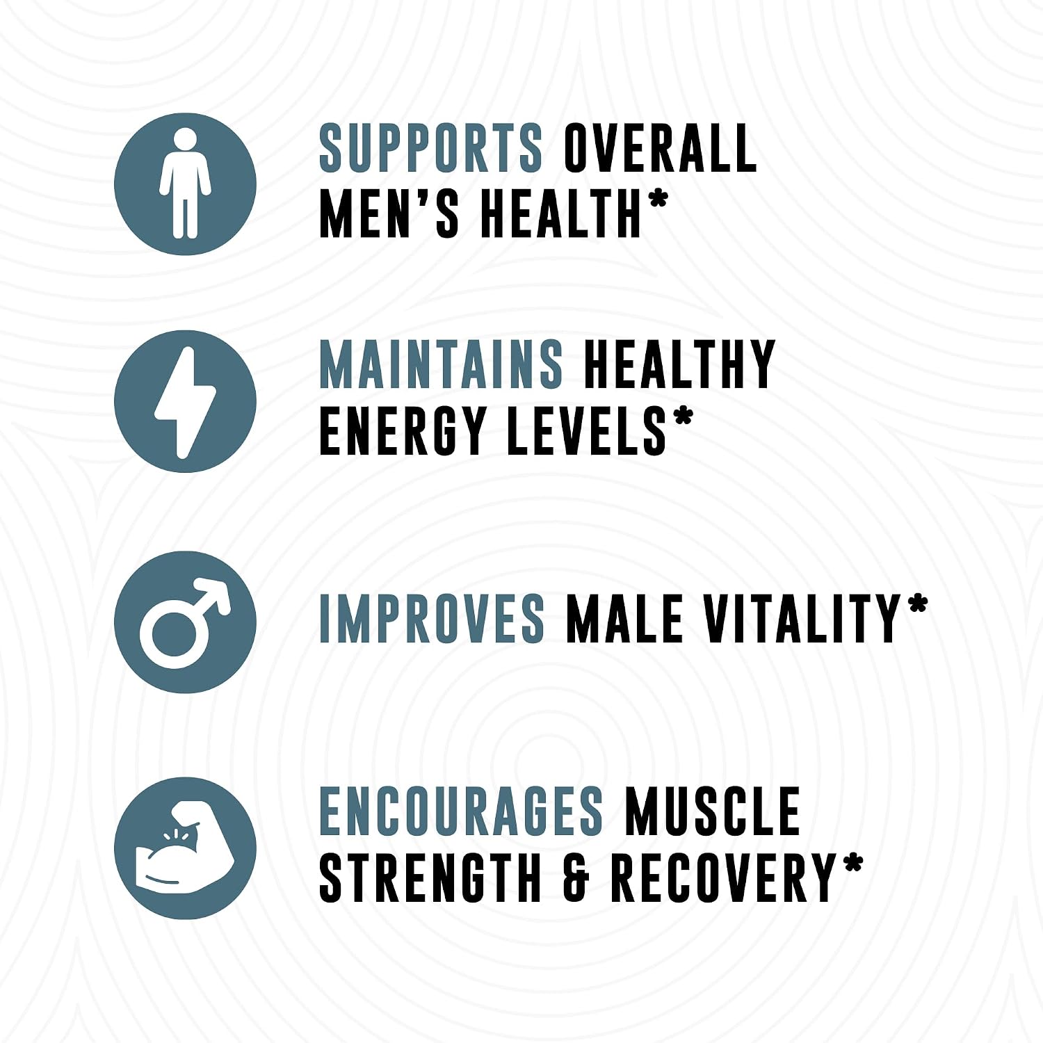 Boron Supplement for Men with Tongkat Ali, Vitamin D3, Zinc Picolinate 30 mg - Non-GMO, Gluten-free - 60 Capsules - görsel 4