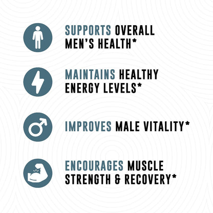 Boron Supplement for Men with Tongkat Ali, Vitamin D3, Zinc Picolinate 30 mg - Non-GMO, Gluten-free - 60 Capsules