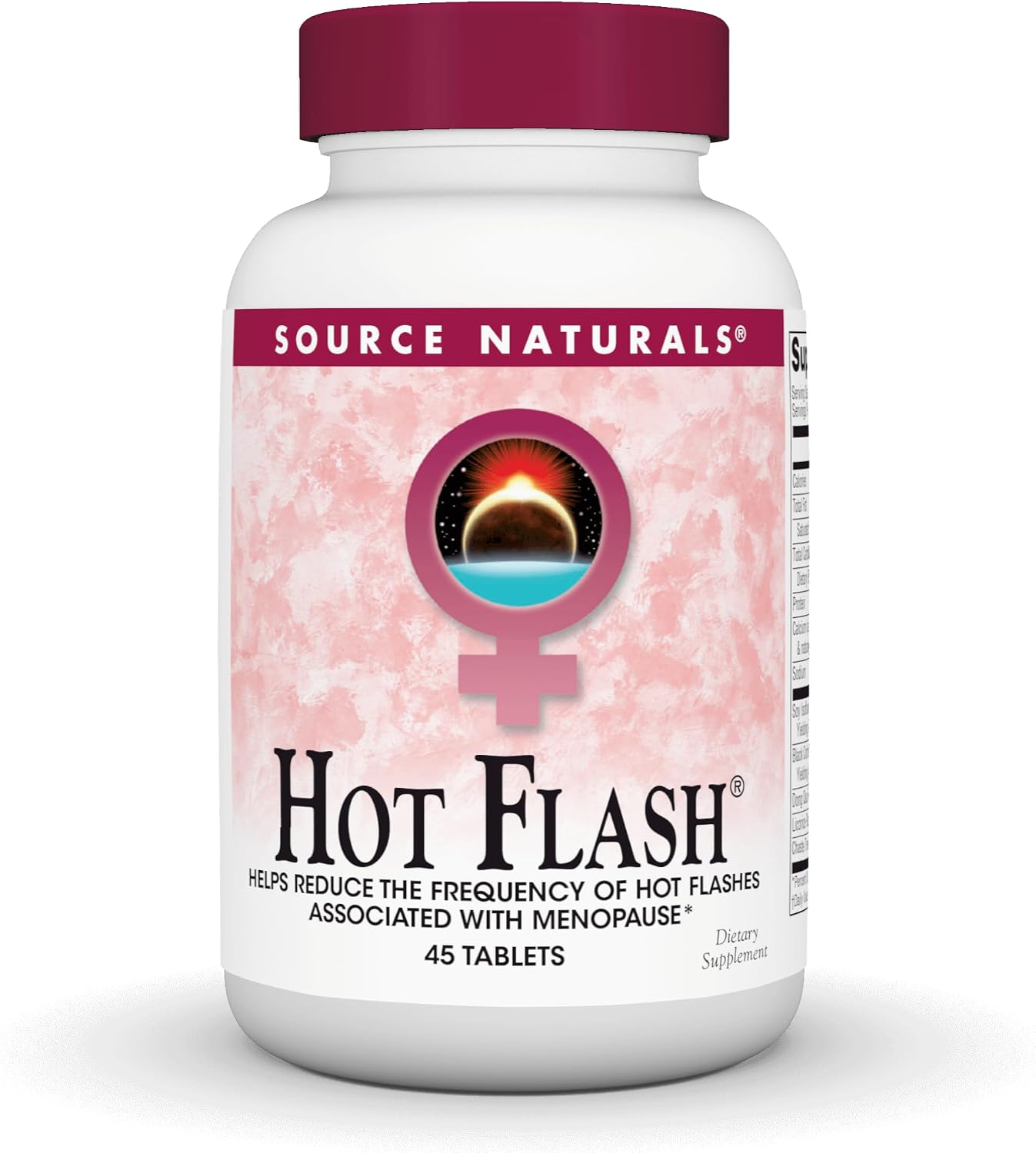 Source Naturals Hot Flush - Helps Reduce Hot Flushes Associated with Menopause - Non-GM Soy - 45 Tablets - görsel 1