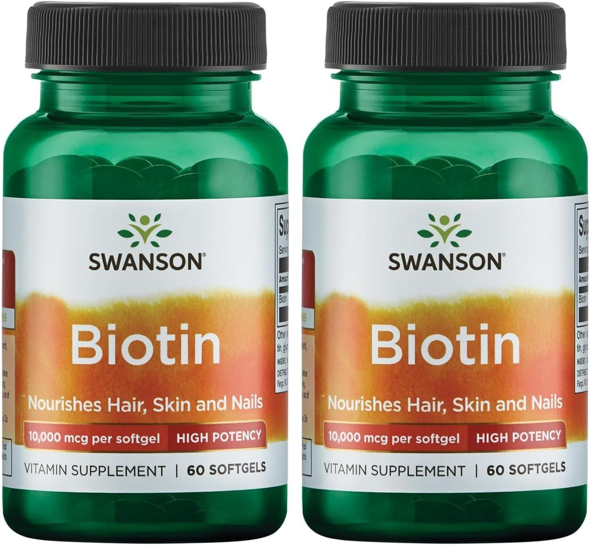 Swanson Super Strength Biotin 10000 mcg - 60 Softgels - görsel 6