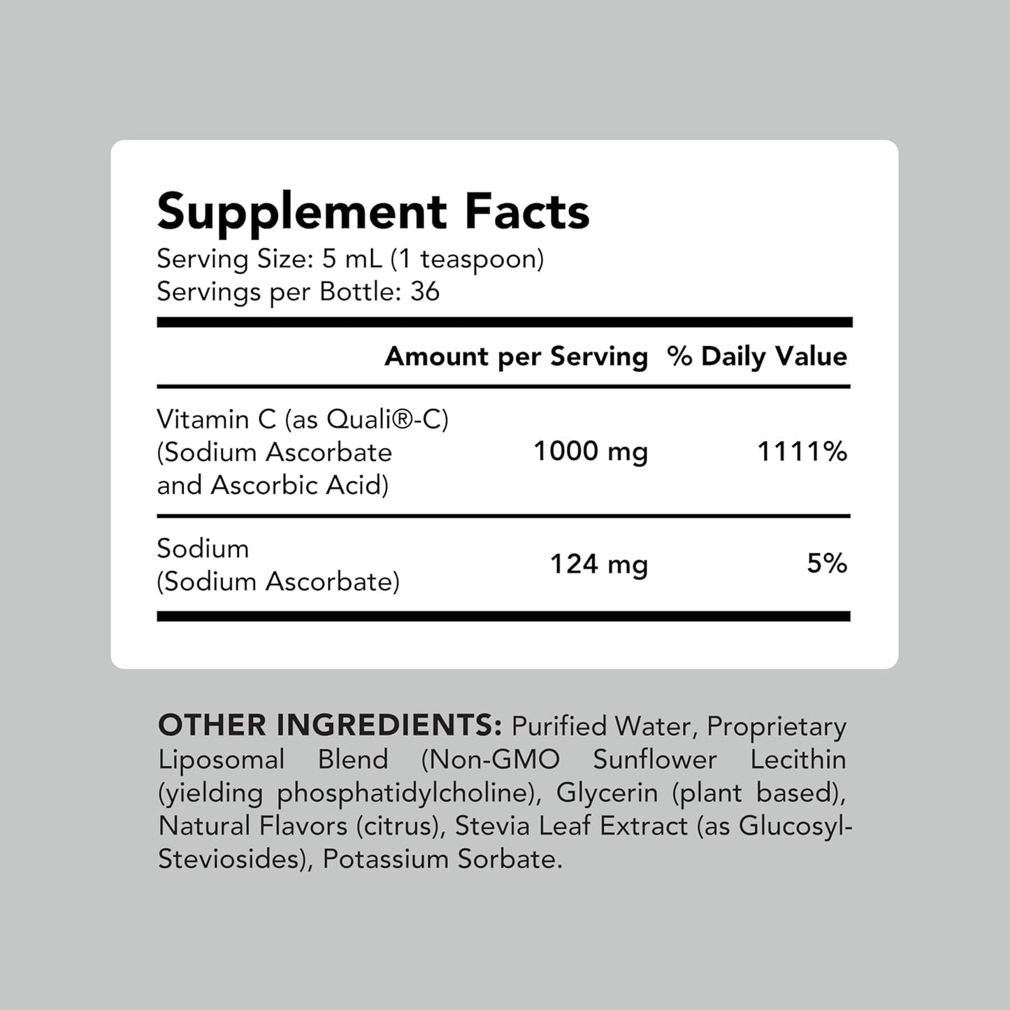 AMANDEAN Liposomal Vitamin C 1000mg Liquid Supplement - görsel 4