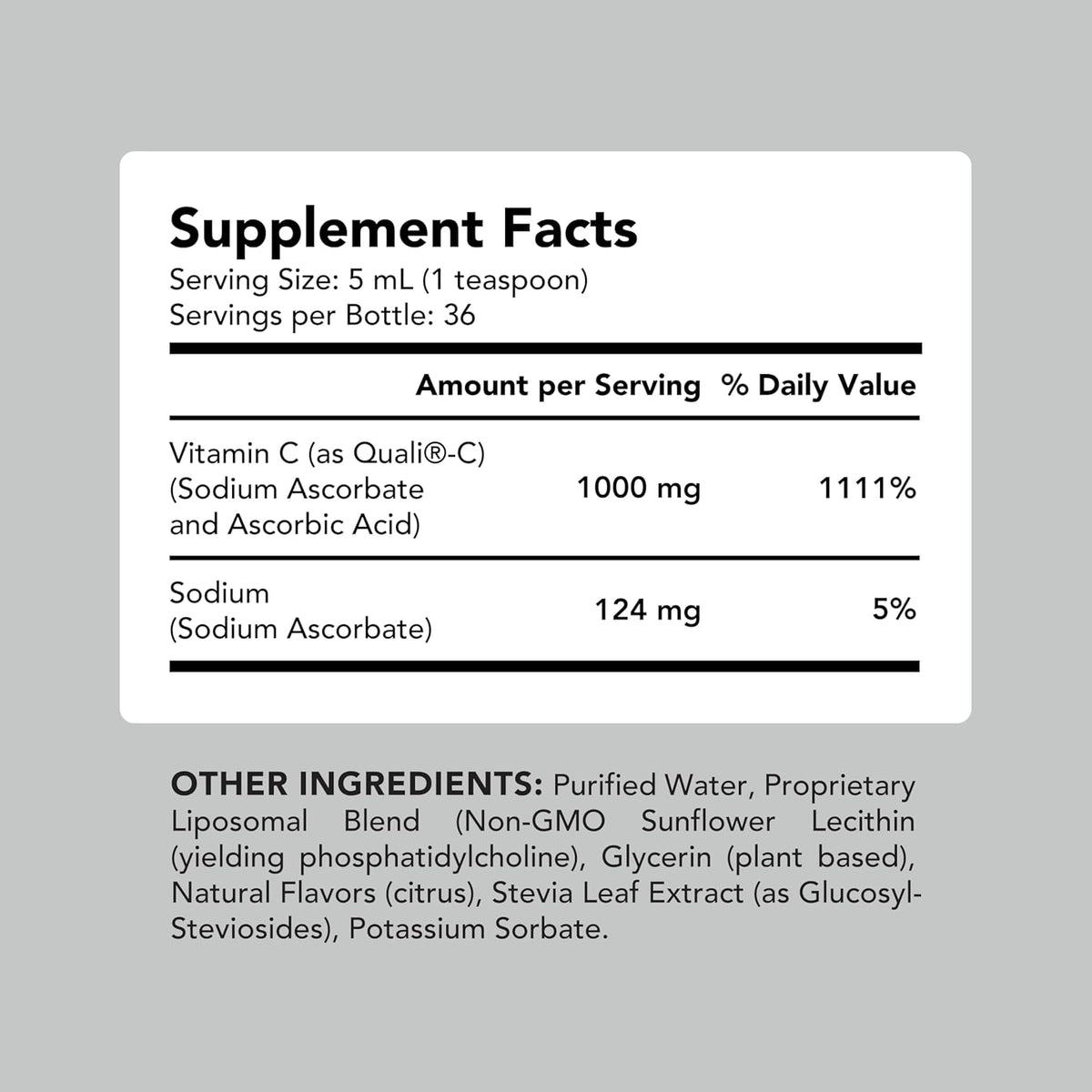 AMANDEAN Liposomal Vitamin C 1000mg Liquid Supplement - görsel 4