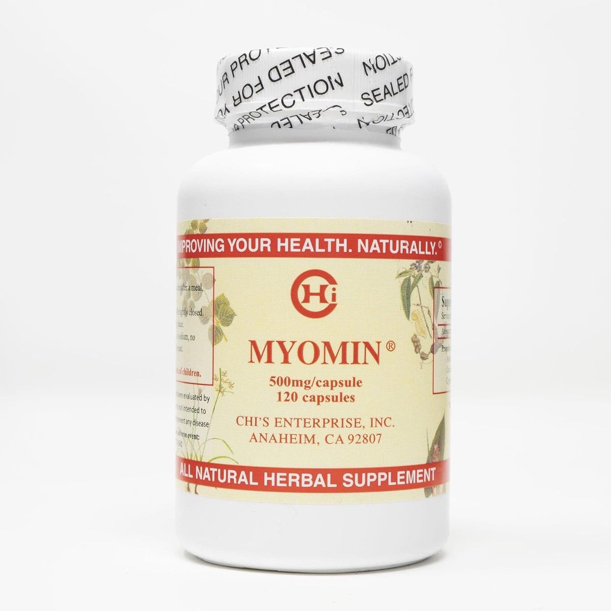 Chi's Enterprise Myomin 500mg Capsules - 120 Count - görsel 1