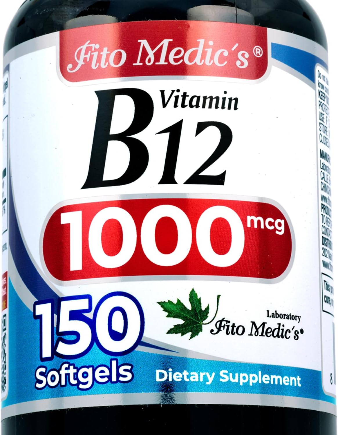FITO MEDIC'S Lab Vitamin B12 Food Supplement - 150 Soft gel capsules - görsel 1