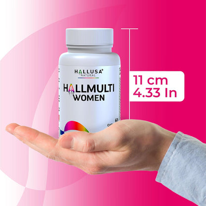 HallMultiWomen – Multivitamin for Women with Biotin, Zinc, Magnesium & B-Complex | 60 Capsules