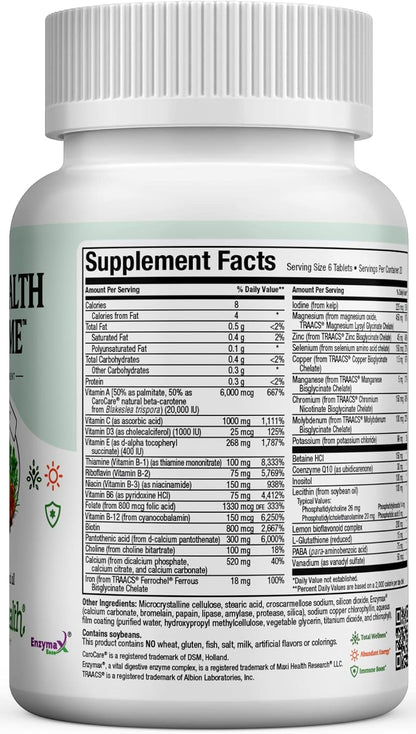 Maxi Health Supreme High Potency Multivitamin with Minerals, CoQ10 and Antioxidants