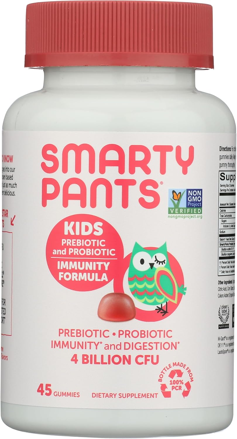 SmartyPants Kids Probiotic Complete, Strawberry Crème, 45 Count - görsel 1