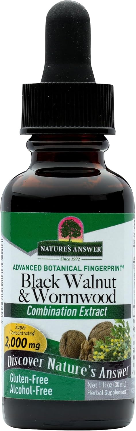 Nature's Answer Black Walnut and Wormwood Extract - 30 ml Liquid - görsel 1