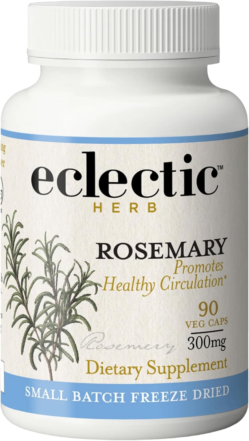 Eclectic Herb Rosemary Capsules – Mental Clarity, Memory & Brain Health (90 Count, 300 mg) - görsel 1