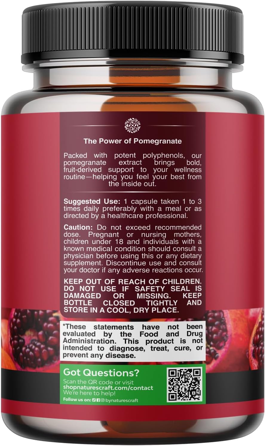 Advanced Pomegranate Extract Capsules - Antioxidant & Cardiovascular Support - görsel 8