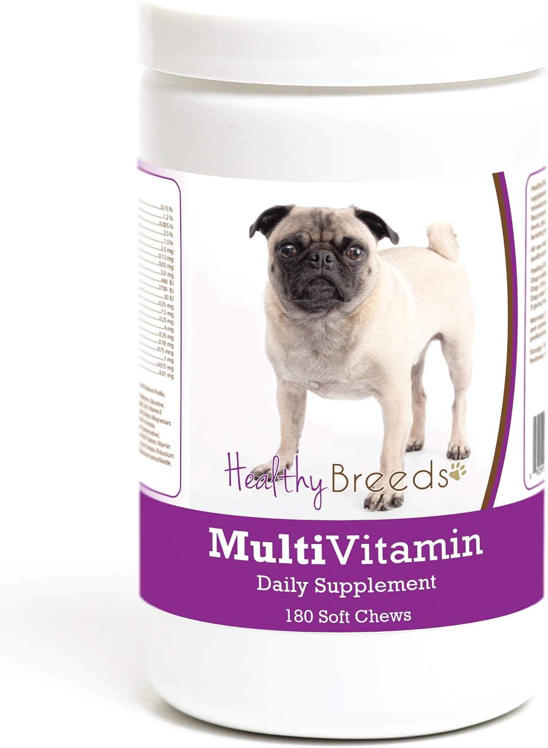 Healthy Breeds Pug Multivitamin Soft Chew for Dogs 180 Count - görsel 1