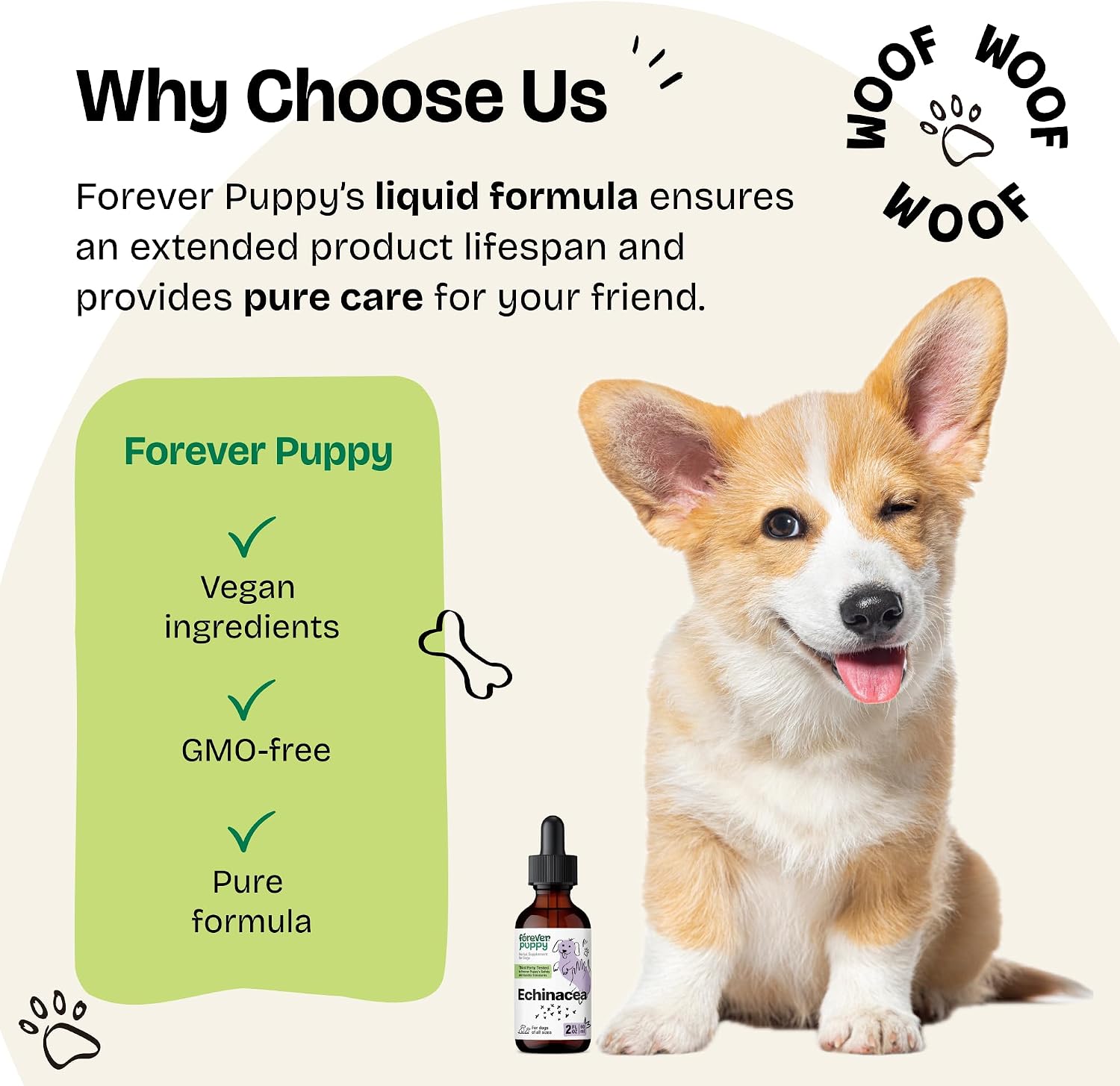 Forever Puppy Echinacea Drops for Dogs, 60 ml – Natural Immune Support Tincture - görsel 7