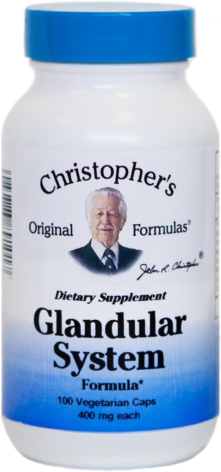 Dr Christopher's Formula Glandular System Supplement – 100 Capsules - görsel 1
