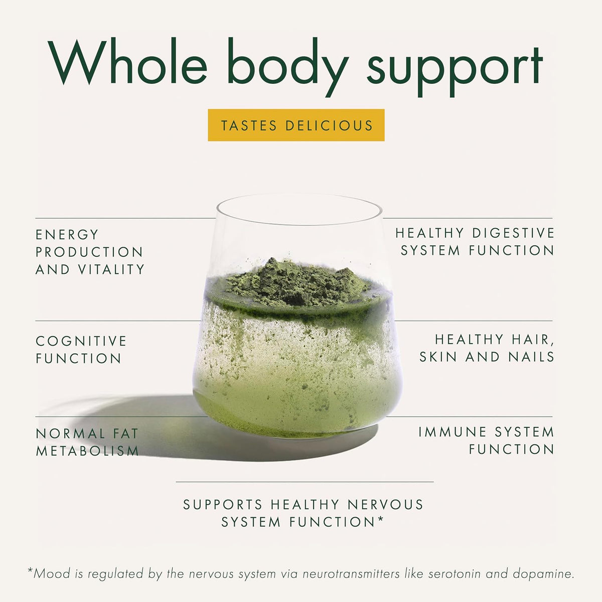 WelleCo The Super Elixir Daily Greens Powder – Probiotic Superfood Blend with Whole Foods, Lemon Ginger, 300g - görsel 6
