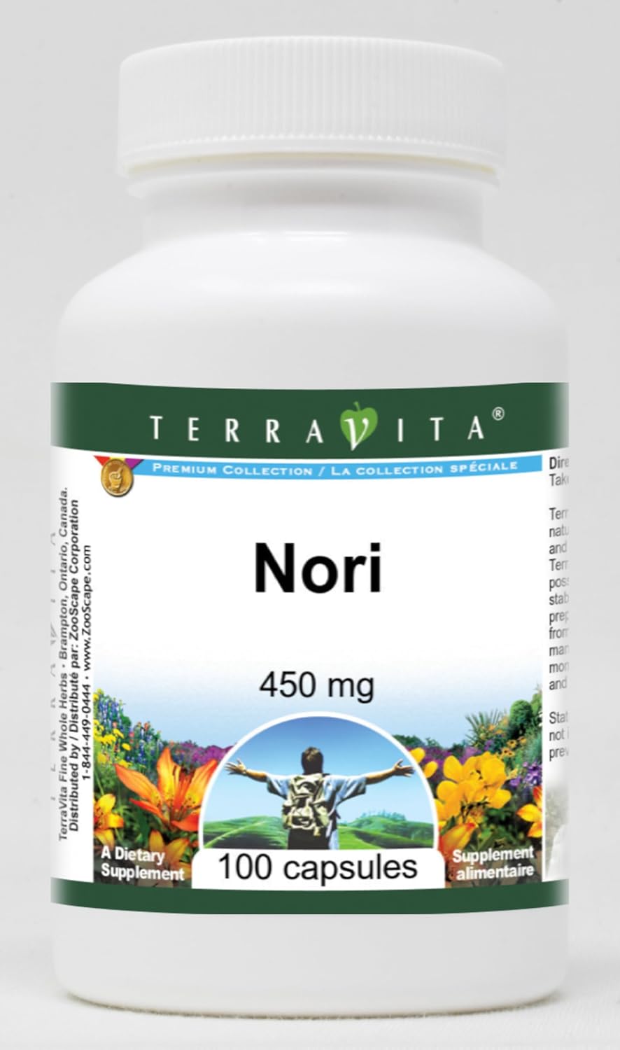 TerraVita Nori - 450 mg, 100 Capsules - görsel 1