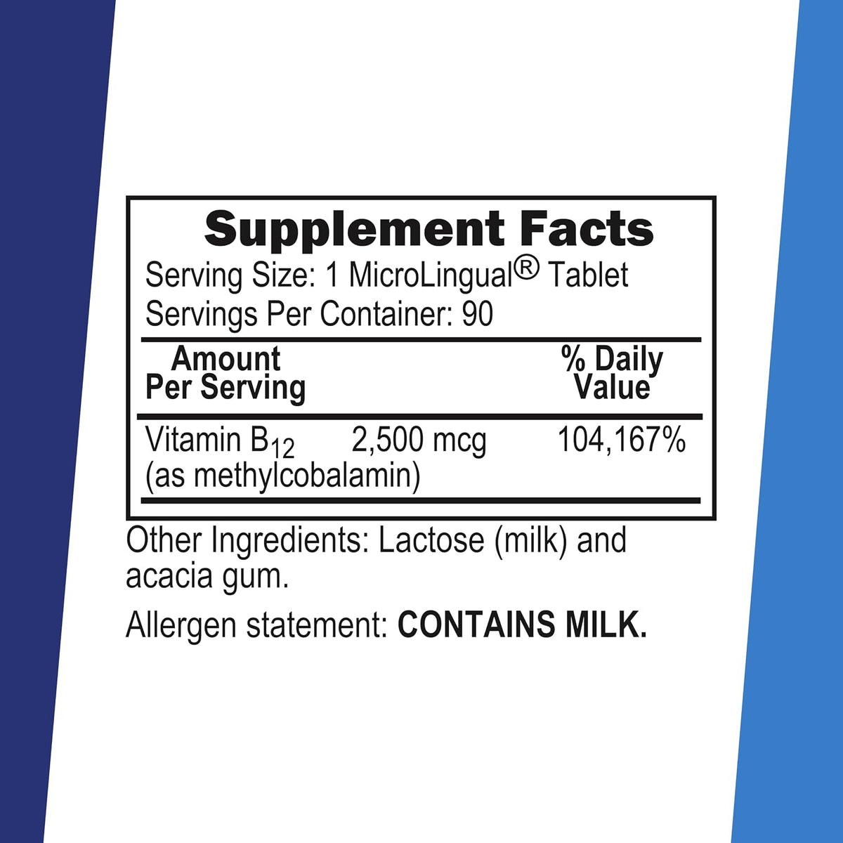 Superior Source No Shot Vitamin B12 Methylcobalamin 2,500 mcg Quick-Dissolve Tablets - 90 Tablets - görsel 2
