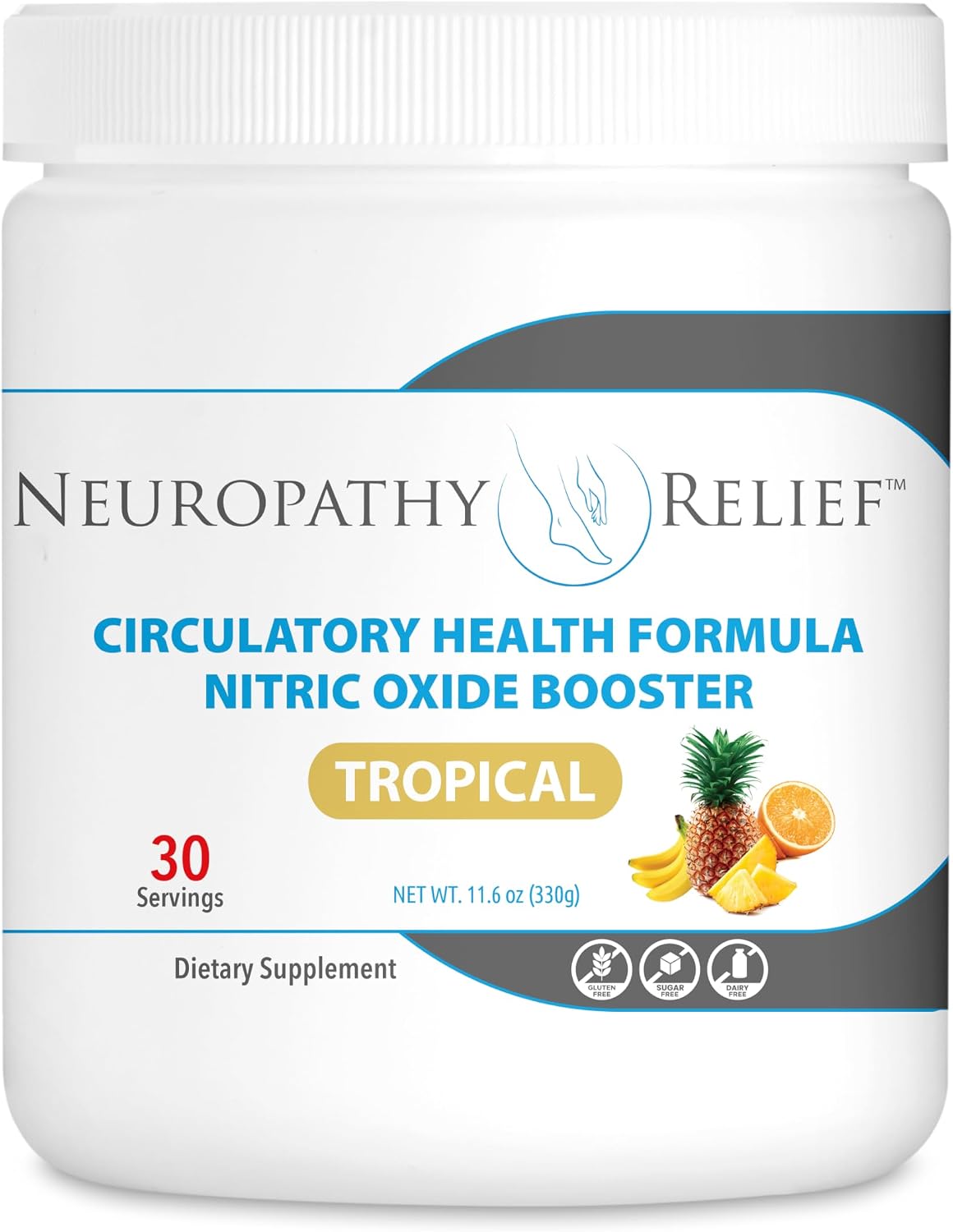 Neuropathy Relief™ Circulatory Health Formula Nitric Oxide Booster – Tropical – L-Arginine L-Citrulline - görsel 1