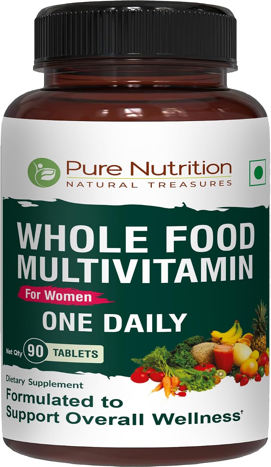 Pure Nutrition Whole Food Multivitamin for Women | 60 Tablets | One-A-Day | 100% NRV | 24 Natural Vitamins and Minerals - görsel 7