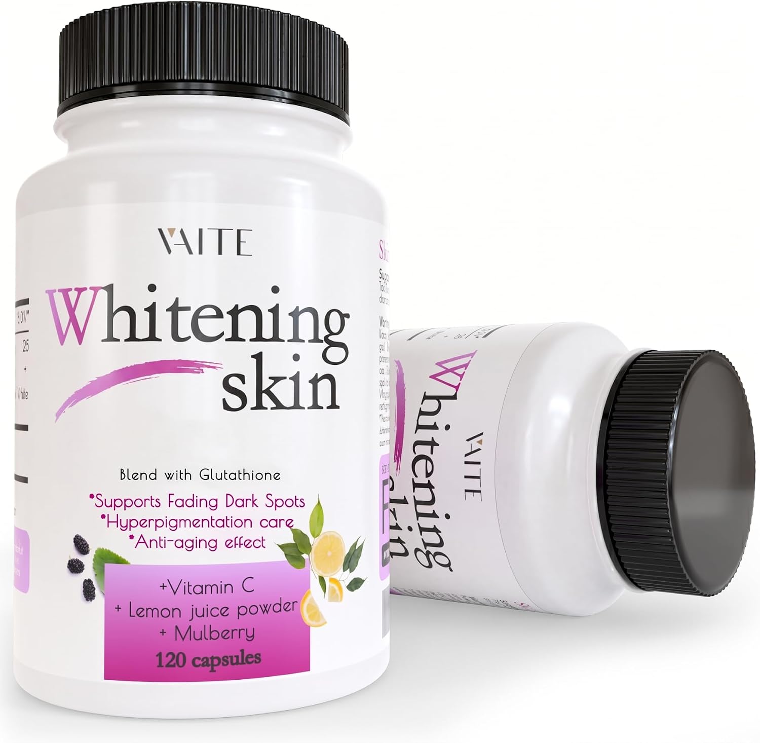 VAITE Glutathione Skin Brightening Capsules - Antioxidant & Radiance Support (120 Capsules) - görsel 7
