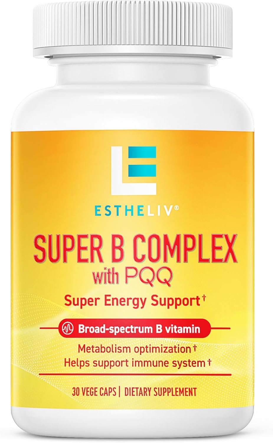 ESTHELIV Super B Complex with PQQ - 60 VegeCaps - görsel 7