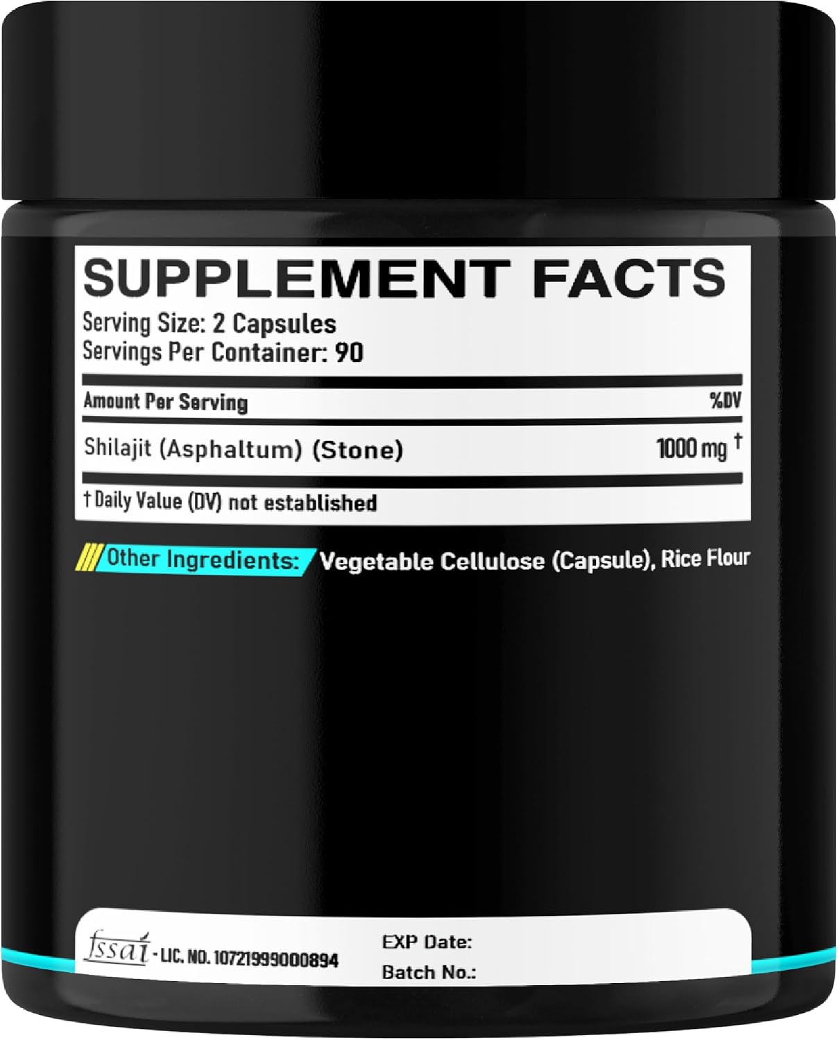 DEDICAD 1000mg Shilajit Capsules - 180 Count - Fulvic Acid & Mineral Supplement - görsel 7