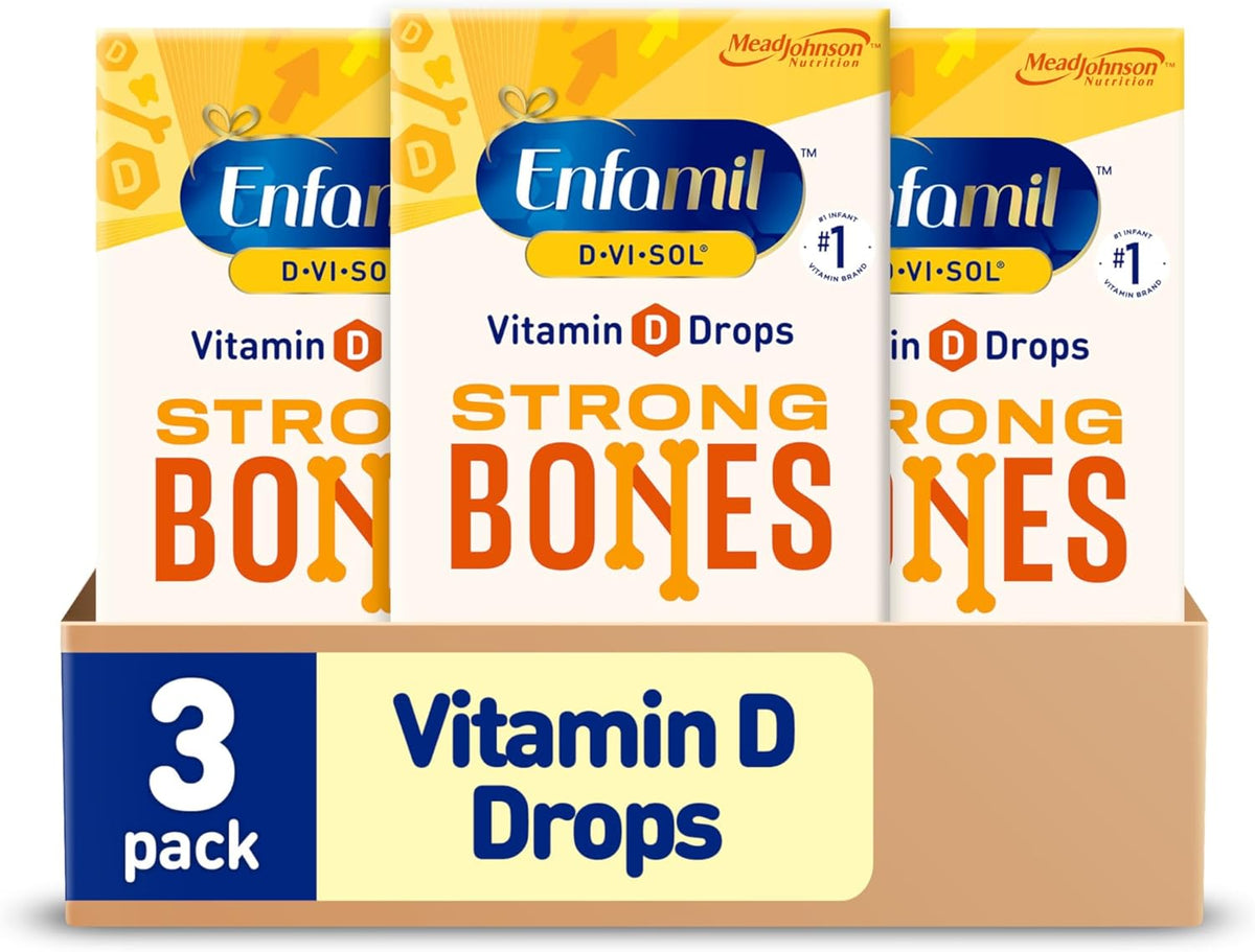 Enfamil D-Vi-Sol Vitamin D Drops for Babies, 50 ml, Pack of 3 - görsel 1