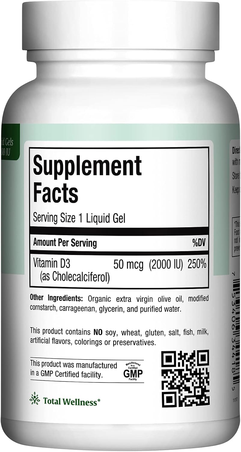 Maxi Health Vitamin D3 2000IU Tablets – Immune Support, Bone Health, and Muscle Function – Kosher Vitamin D Supplement for Adults – 180 Easy-to-Swallow Tablets - görsel 2